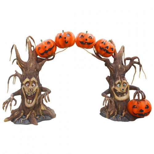 Halloween Pumpkin (Jack-o'-lantern) Tree Arch