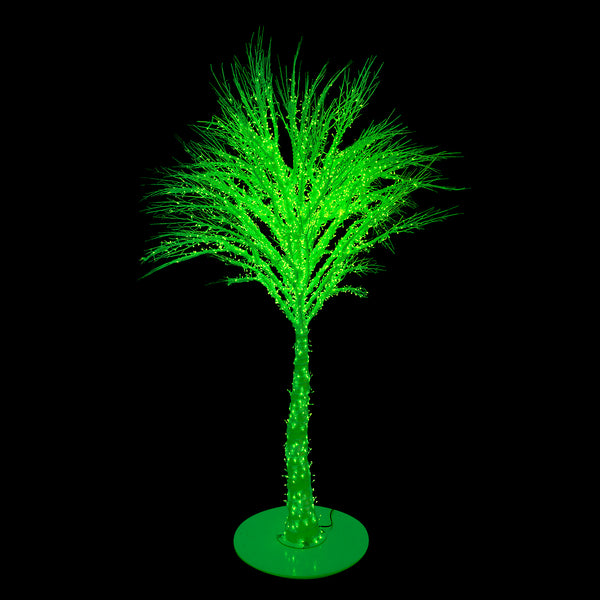 9.5' Green LED Crystal Ice Tree with Stand