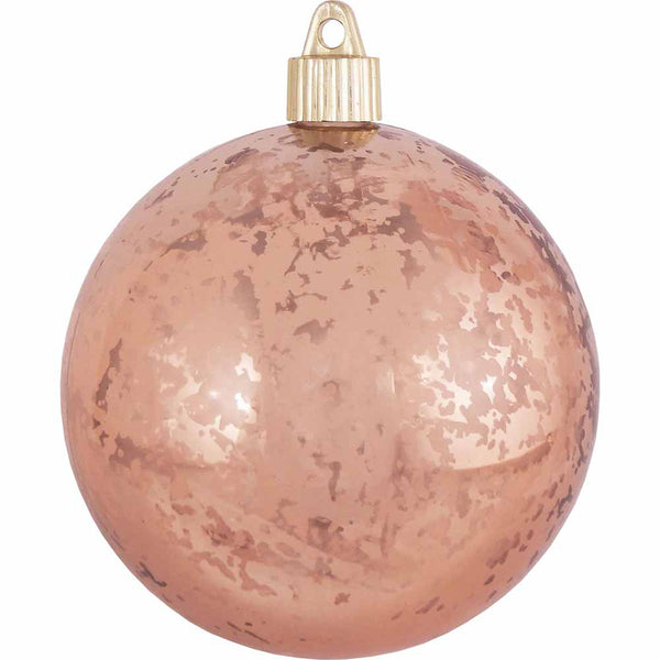 4" (100mm) Large Commercial Shatterproof Ball Ornament, Copper Mercury, Case, 24 Pieces
