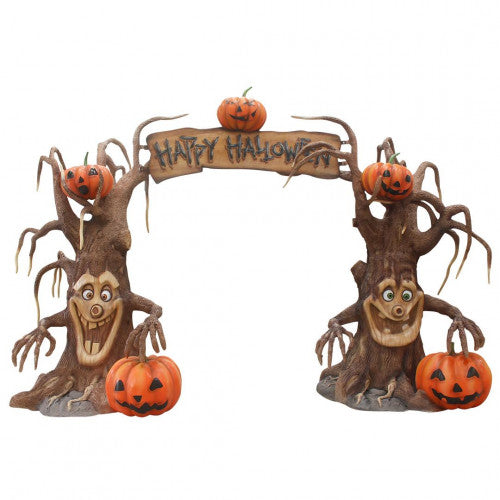 Happy Halloween Pumpkin (Jack-o'-lantern) Tree Arch