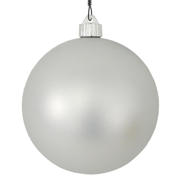 6" (150mm) Commercial Shatterproof Ball Ornament, Dove Gray, Case, 12 Pieces