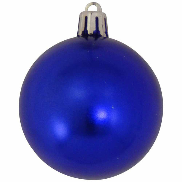 2 1/3" (60mm) Shatterproof Christmas Ball Ornaments, Blue Multi, Case, 16 Count x 12 Tubs, 192 Pieces