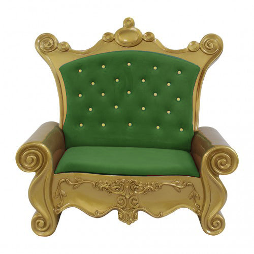 Santa Sofa, Green and Gold