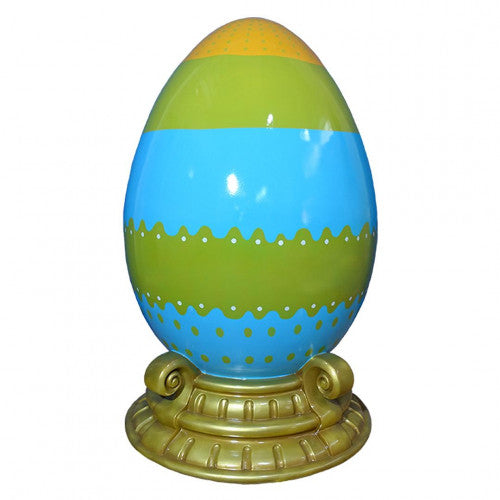 80" Yellow, Green, Blue Easter Egg With Base
