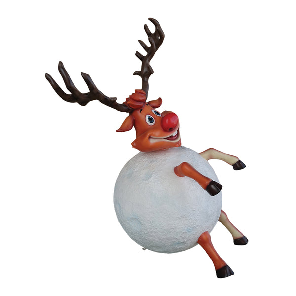 Reindeer In Snowball