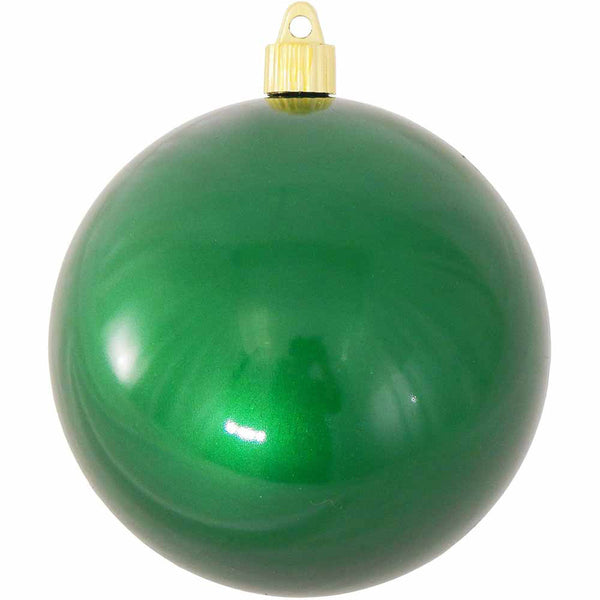 4 3/4" (120mm) Jumbo Commercial Shatterproof Ball Ornament, Candy Green, Case, 36 Pieces
