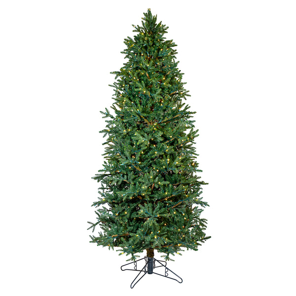 9' Alaskan Deluxe Tree, Slim, Glow WW LED, One Plug Pole