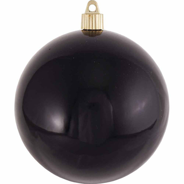 4 3/4" (120mm) Jumbo Commercial Shatterproof Ball Ornament, Onyx, Case, 36 Pieces