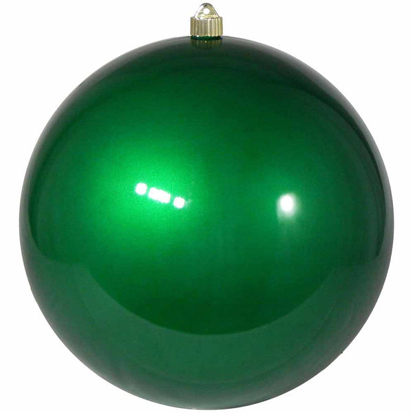 12" (300mm) Giant Commercial Shatterproof Ball Ornament, Candy Green, Case, 2 Pieces
