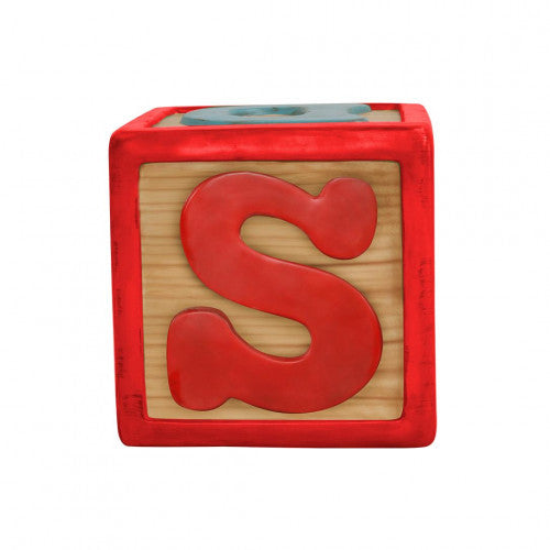 Letter Block "S, I, W, C, H, M" (Red)