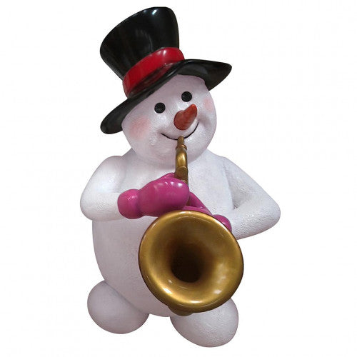 Snowman With Saxophone