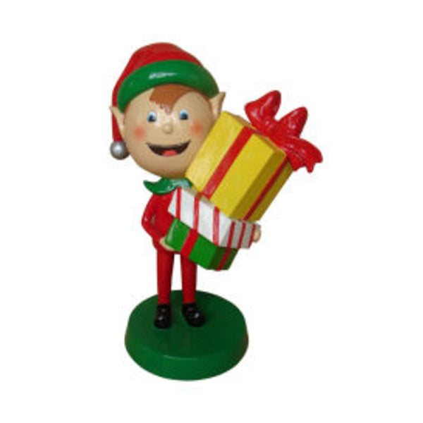 30" Elf with Gift Box