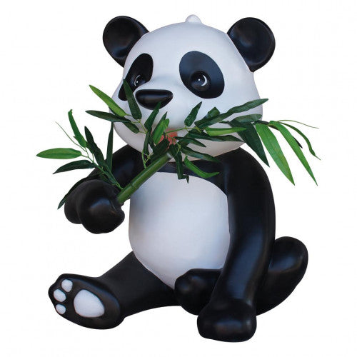 Panda Cub Eating Bamboo