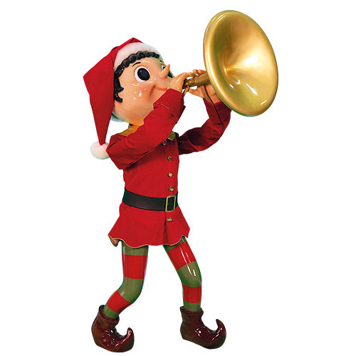 Music Elf with horn.