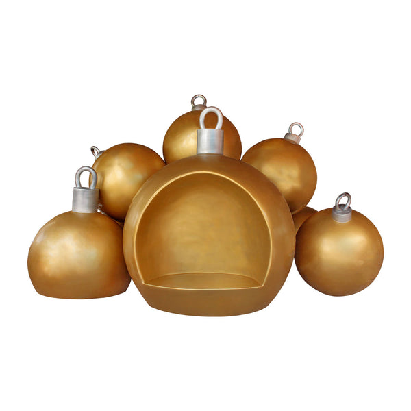 Gold Ornament Stack with Seat