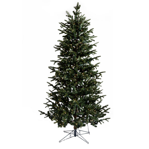 7.5' Star Fir Deluxe Tree, Pencil Glow Warm White (WW) LED, One Plug Pole