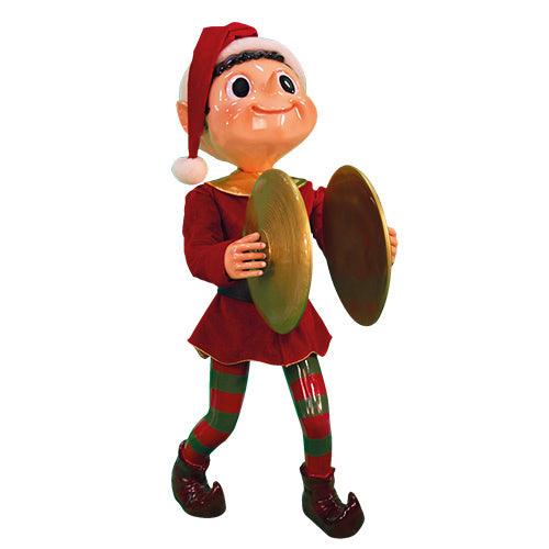 Music Elf with cymbals.