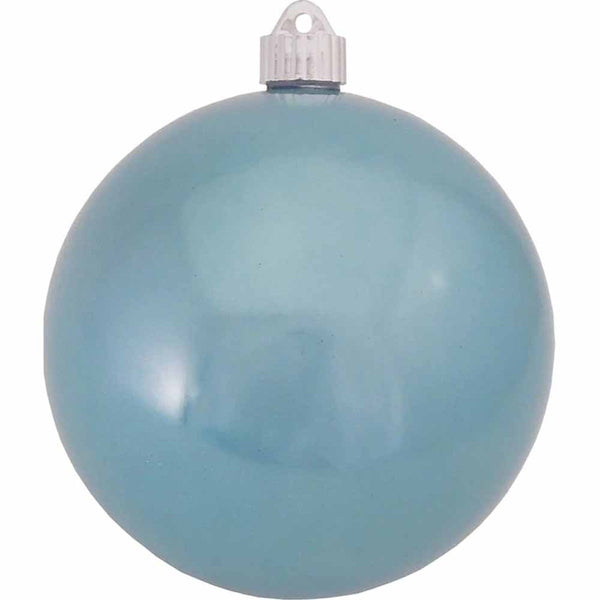 6" (150mm) Commercial Shatterproof Ball Ornament, Shiny Lagoon Blue, 2 per Bag, 6 Bags per Case, 12 Pieces