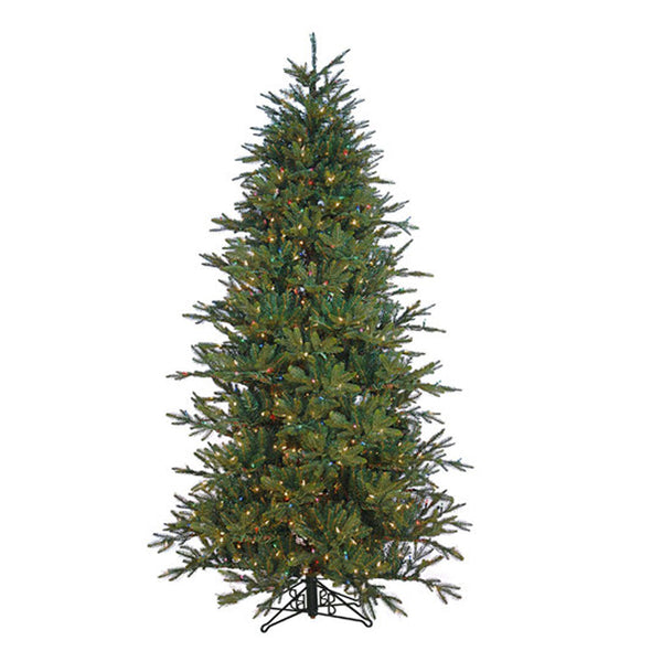 7.5' Alaskan Deluxe Tree, Slim, Multi LED, One Plug Pole