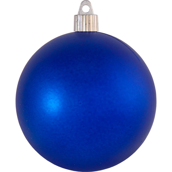 4" (100mm) Commercial Shatterproof Ball Ornament, Matte Regal Blue, 4 per Bag, 12 Bags per Case, 48 Pieces
