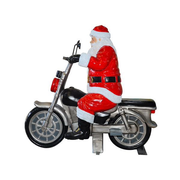 Live Form Santa on Motorcycle Photo Op