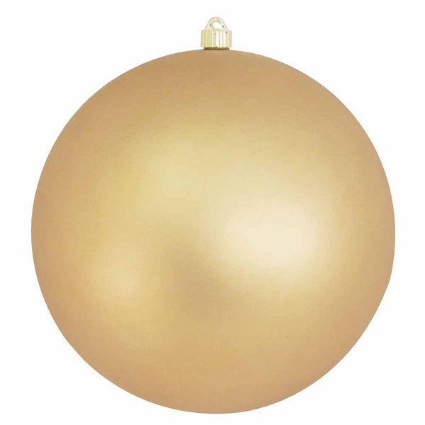 12" (300mm) Giant Commercial Shatterproof Ball Ornament, Gold Dust, Case, 2 Pieces