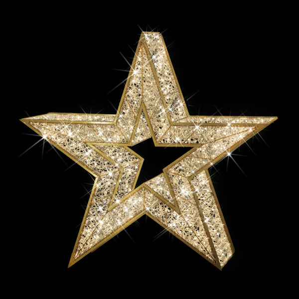 3D Gold Star Medium