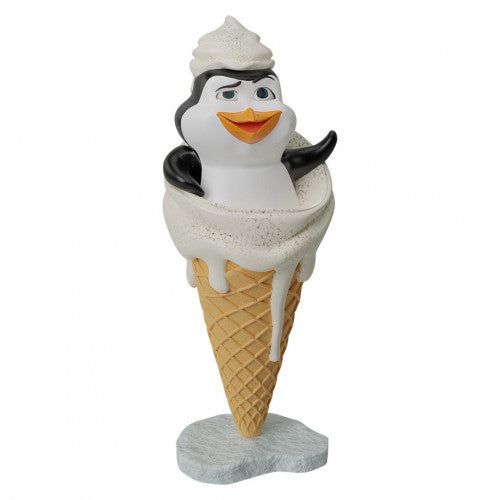 Penguin Bathing in Ice Cream Cone