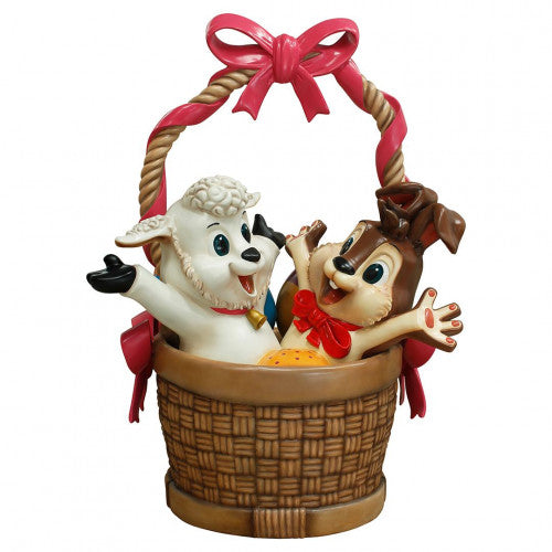 Easter Basket With Lamb and Bunny