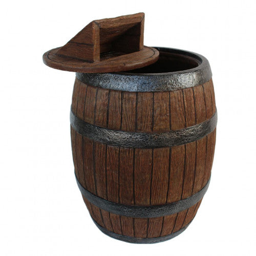 Barrel Trash Can