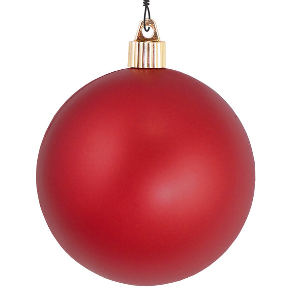 4" (100mm) Commercial Shatterproof Ball Ornament, Red Alert, 4 per Bag, 12 Bags per Case, 48 Pieces