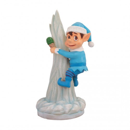 Blue Elf On Icicle