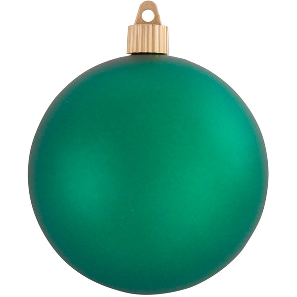 4" (100mm) Commercial Shatterproof Ball Ornament, Matte Shamrock, 4 per Bag, 12 Bags per Case, 48 Pieces