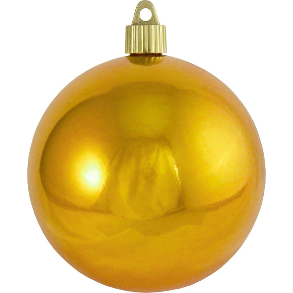 4" (100mm) Commercial Shatterproof Ball Ornament, Shiny Solar Flare, 4 per Bag, 12 Bags per Case, 48 Pieces