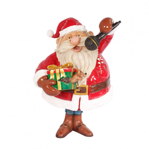 Singing Santa with Microphone