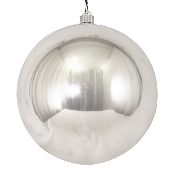 10" (250mm) Giant Commercial Shatterproof Ball Ornament, Looking Glass Color, Case, 4 Pieces