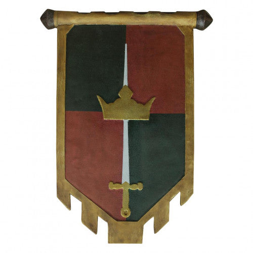 Medieval Flag - Crown and Sword