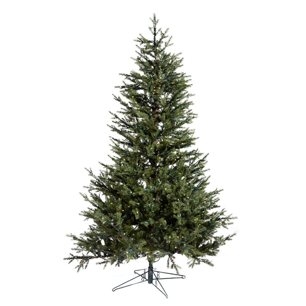 7.5' Hemlock Deluxe Tree, Glow WW LED Twinkle, One Plug Pole