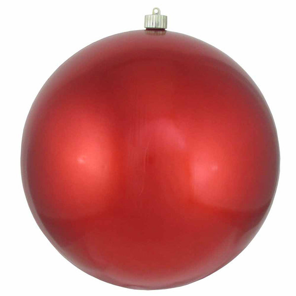 12" (300mm) Giant Commercial Shatterproof Ball Ornament, Sonic Red, Case, 2 Pieces