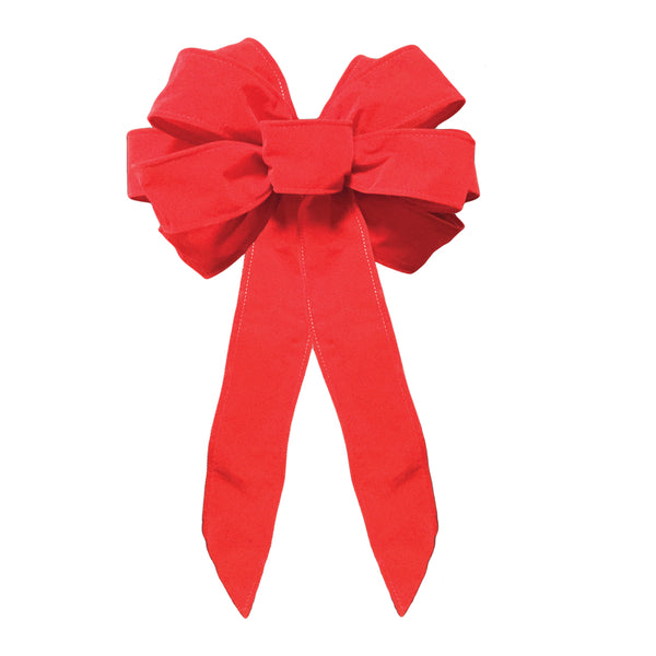 18" Red Wire Edge Bow (Case-6)